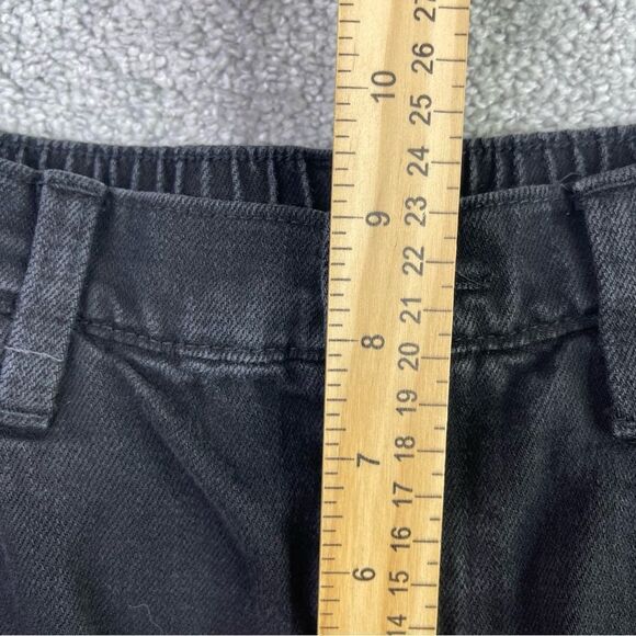 Aerie Shorts Women’s Small Black Cut Off Distressed Elastic Back Pockets Frayed - Picture 7 of 9